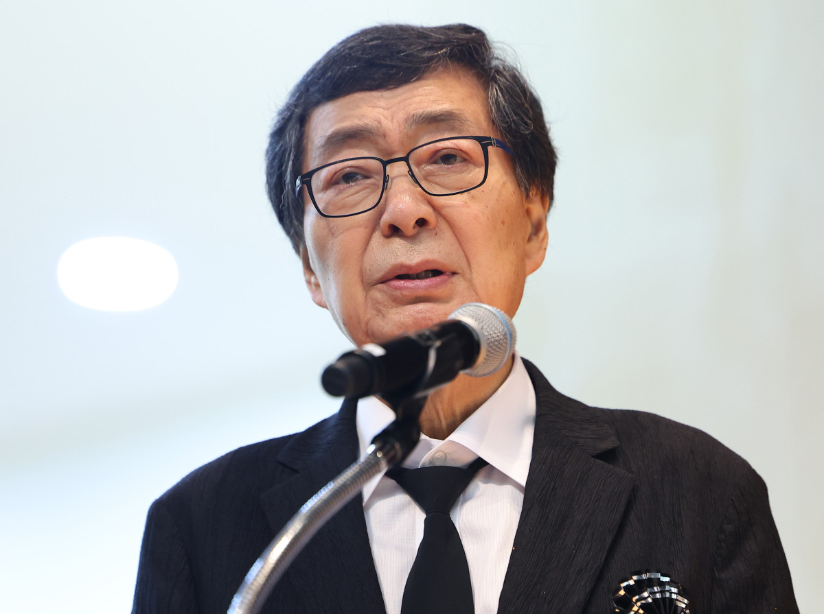 ▲김홍업 김대중평화센터 이사장이 18일 서울 동작구 국립서울현충원 현충관에서 열린 김대중 전 대통령 서거 16주기 추모식에서 유족인사를 하고 있다. (공동취재) 2025.08.18.  (뉴시스)