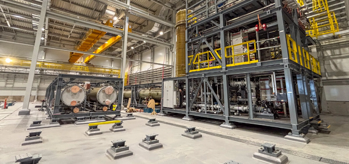 ▲‘그린철강’ 생산을 추진하는 스웨덴 스테그라의 청정 수소 공장 전경. 스테그라는 내년 친환경 수소를 활용한 철강 생산 본격화를 목표로 하고 있다.  (출처 스테그라 웹사이트)