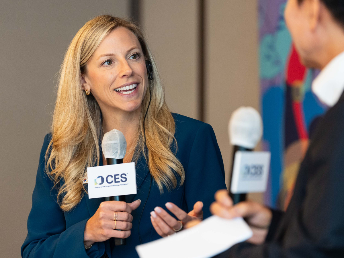 ▲킨제이 파브리치오 CTA 회장이 기자 간담회에서 질의응답을 하고 있다. (자료제공=CTA)