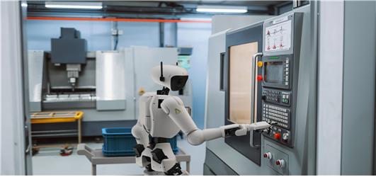 ▲AI 탑재 이족보행 휴머노이드 로봇 (사진제공=산업통상부)