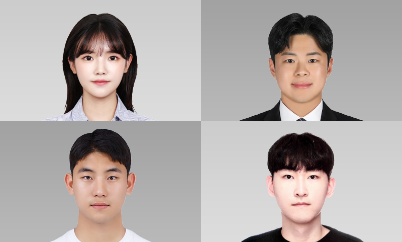▲(왼쪽 위부터) 신현지(경제 20), 조영진(경제 20), 이종현(경영 20), 윤해민(경영 21) (사진=서강대)