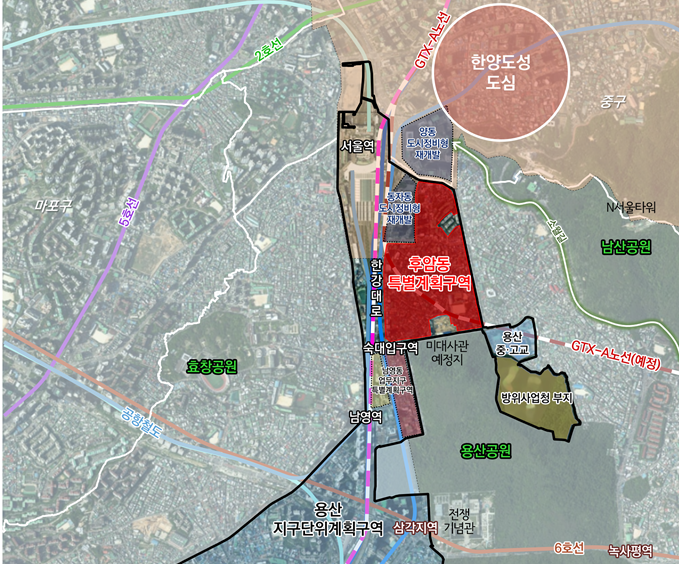 ▲후암동 특별계획구역 일대 위치도 (서울시)