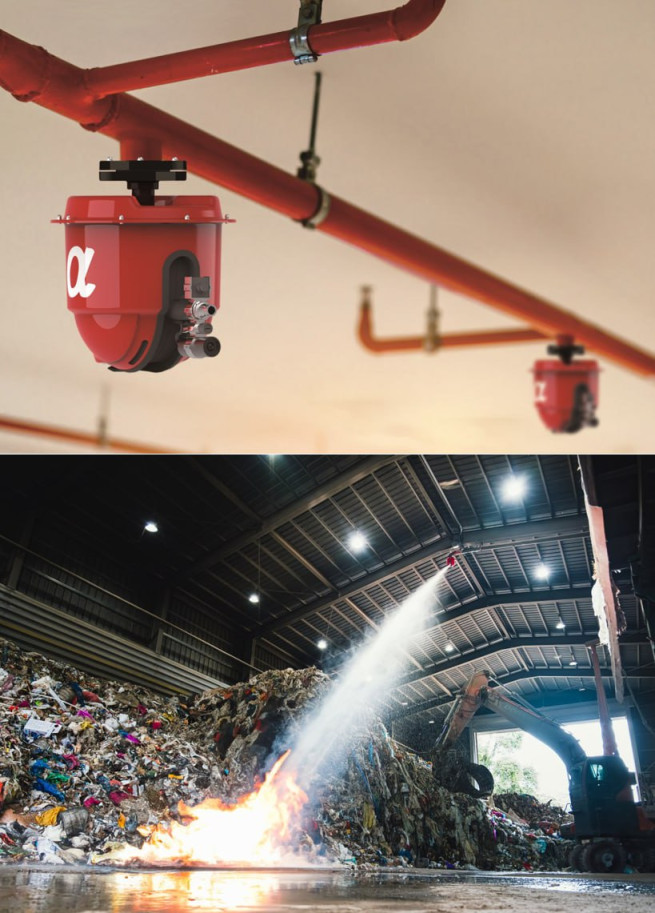 ▲엠젠솔루션 자회사 현대인프라코어가 25일 인공지능(AI) 화재탐지진압 시스템인 알파샷이 조달청 혁신시제품으로 지정됐다. (사진제공 = 엠젠솔루션)