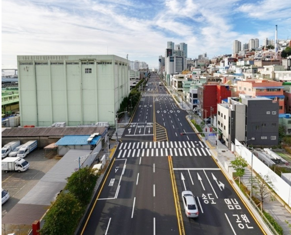 ▲부산 서구 충무대로, 23년 만에 전 구간 확장 완료 (사진출처=서구청)