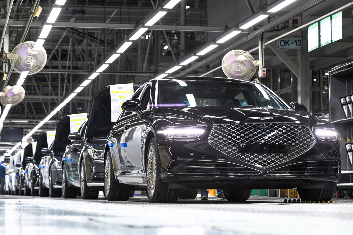 ▲현대차 제네시스 생산라인.<저작권자 ⓒ 2020 연 합 뉴 스. 무단전재-재배포 금지.> (사진=현대차)