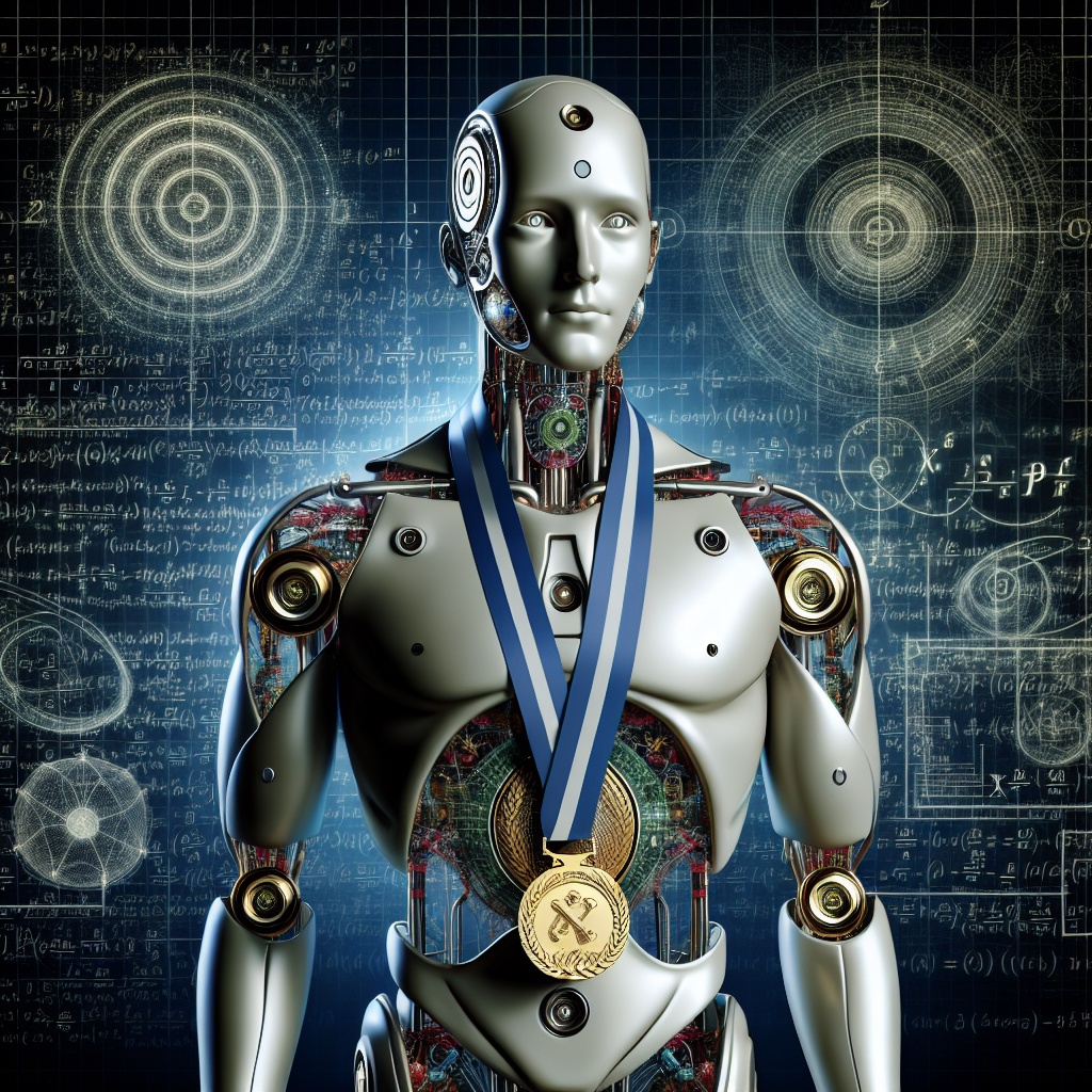 ▲ 국제 수학 올림피아드와 국제 대학생 프로그래밍 경진대회에서 금메달을 딴 인공지능(AI) 모습. (사진 출처 = 오픈 AI ‘달리’)