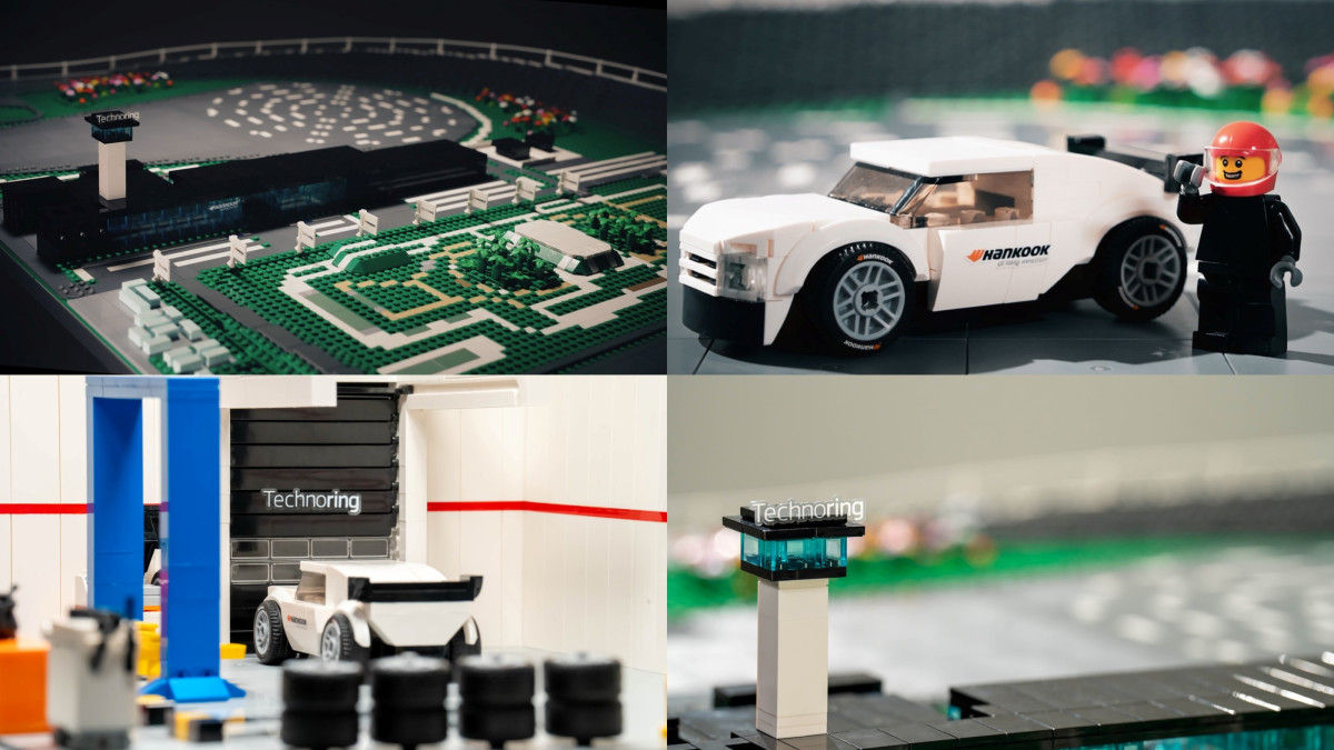 ▲레고 블록으로 구현한 한국테크노링 (사진=한국타이어)