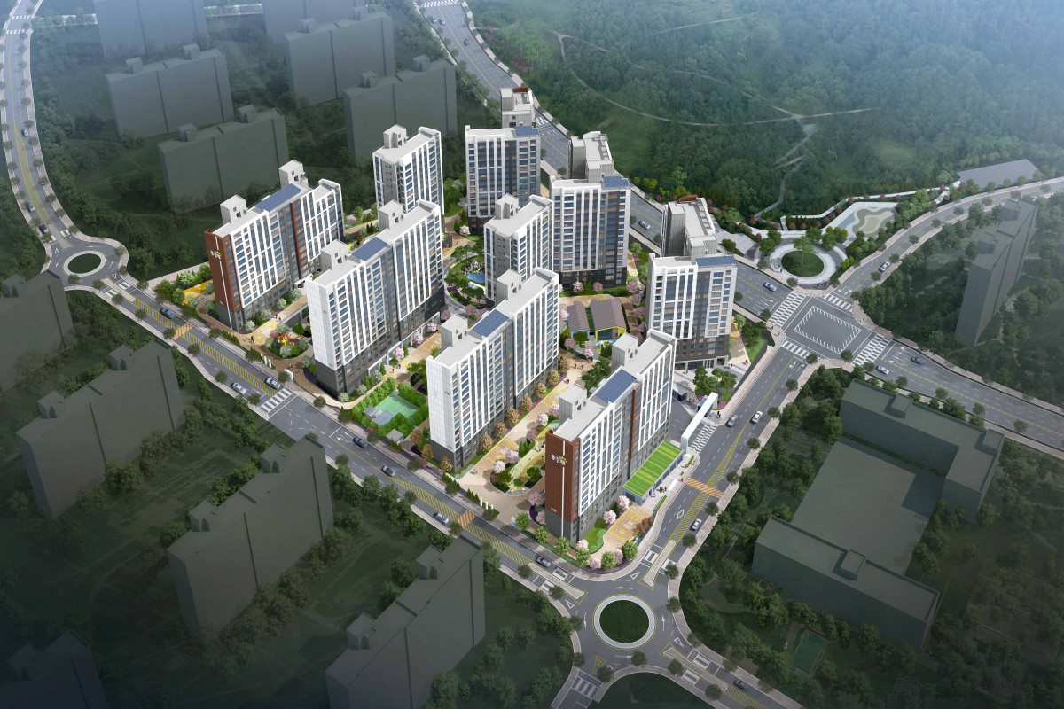 ▲제일건설이 공급한 ‘김해 테크노밸리 제일풍경채’ 조감도. (사진제공=제일건설)