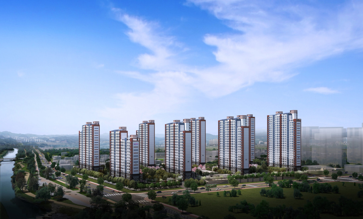 ▲‘안성 아양 금성백조 예미지’ 주경 투시도 (금성백조 제공)