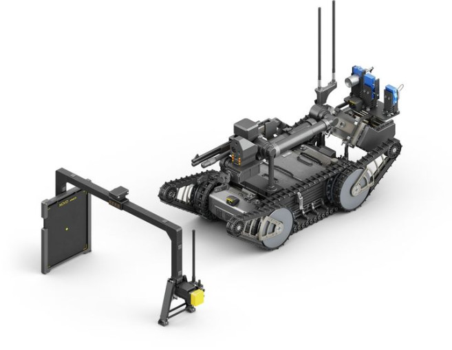 ▲폭발물 탐지·제거 로봇. (방위산업청 )