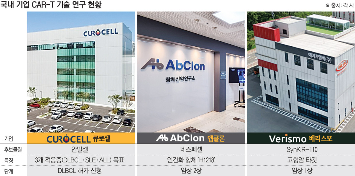 글로벌 빅파마 일색 CAR-T 시장…국산 후발주자 언제쯤