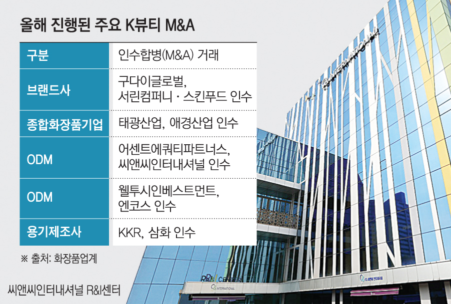▲2025년 진행된 주요 K뷰티 인수합병 (이투데이 그래픽팀=손미경 기자)