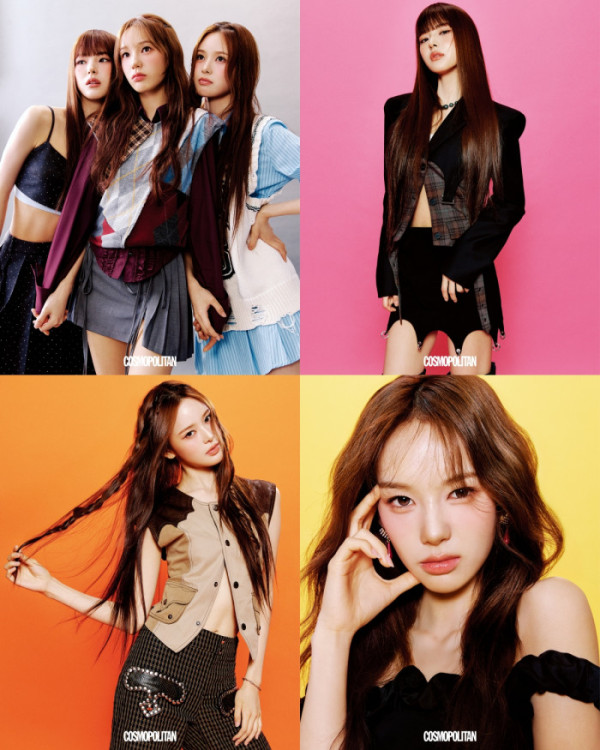 ▲izna 마이, 방지민, 유사랑(사진 = 코스모폴리탄 제공)