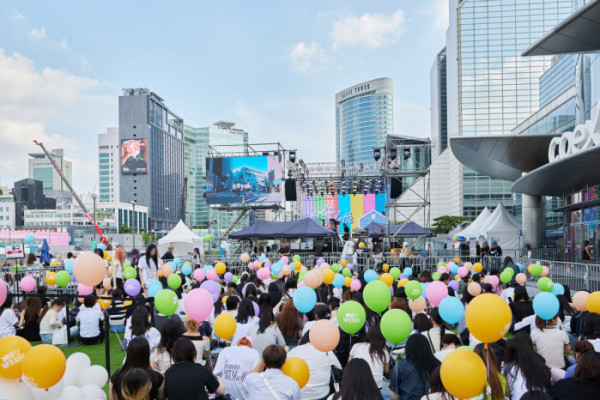 ▲NCT WISH 세 번째 미니앨범 'COLOR' 발매 기념 오프라인 이벤트(사진제공=SM엔터테인먼트)