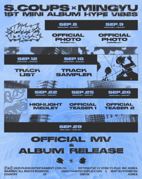 ▲세븐틴 에스쿱스X민규 미니 1집 스케줄러(사진제공=플레디스)