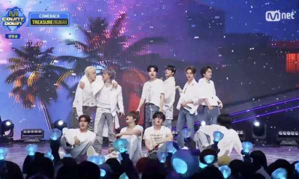 ▲'엠카운트다운' 트레저 (사진=Mnet 방송화면 캡처 )