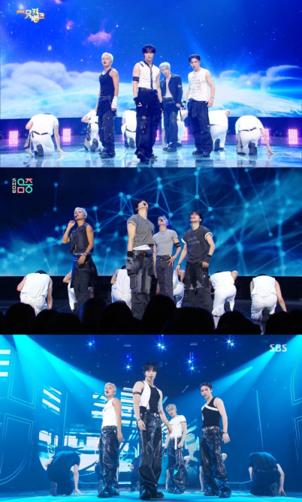 ▲CIX 음악 방송 캡처(사진제공=각 방송사 )