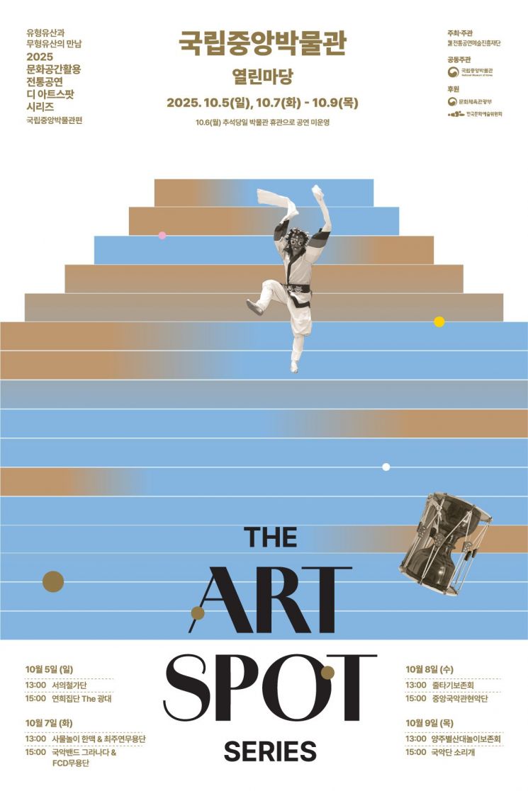▲'2025 디 아트스팟 시리즈-박물관편' 공연 포스터. 국립중앙박물관 (국립중앙박물관)