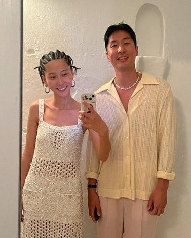 ▲김나영(왼), 마이큐 커플. (출처=김나영SNS)