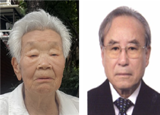 ▲청려장 수상자인 박순례(왼쪽)·김준배 어르신(보건복지부 )