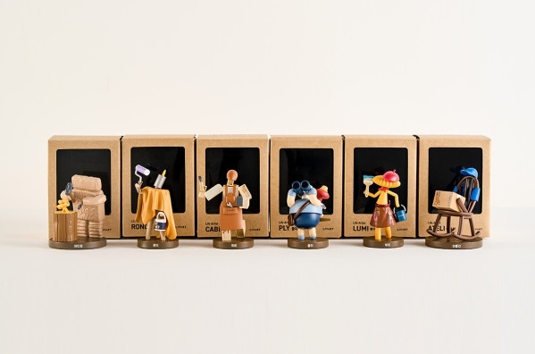 ▲현대리바트는 최근 자사 자체 캐릭터로 만든 피규어 6종을 출시했다. (사진제공=현대리바트 )