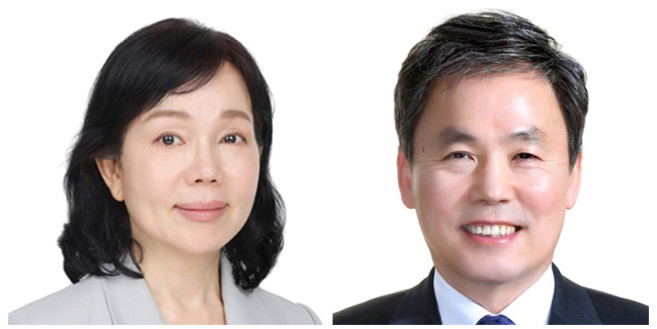 ▲대통령실은 2일 이재명 대통령이 개인정보보호위원회 위원장에 송경희 성균관대 인공지능융합원 인공지능신뢰성센터장(왼쪽)을, 고준위 방사성폐기물 관리위원회 위원장에 김현권 전 의원을 내정했다고 밝혔다.    (대통령실 제공)