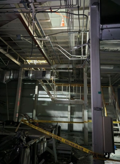 ▲노동자 추락사고 현장 (제공=전북특별자치도 소방본부·연합뉴스)