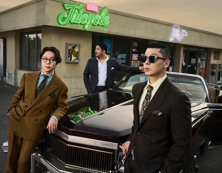 ▲브라운아이드소울. 정엽(왼), 영준, 나얼. (출처=롱플레이엔터테인먼트 공식SNS)