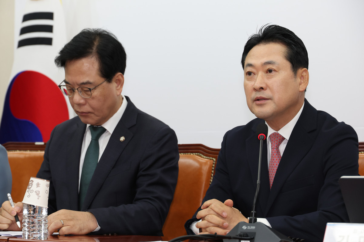 ▲장동혁 국민의힘 대표가 9일 서울 여의도 국회에서 열린 최고위원회의에서 발언하고 있다. (연합뉴스)