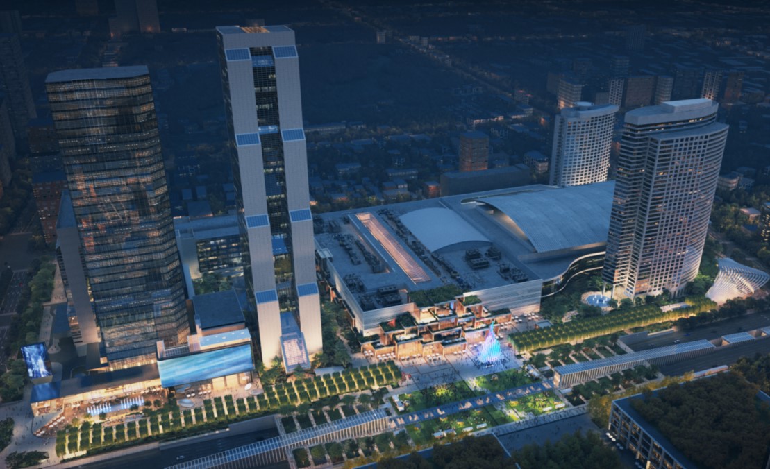 ▲SWA Group 조감도에 따른 무역센터 야간 전경. (사진=무협)
