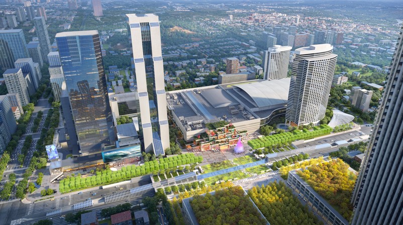 ▲SWA Group 조감도에 따른 무역센터 전경. (사진=무협)
