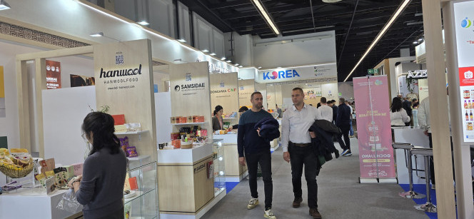 ▲아누가 2025 '한국관' 내 우수 중소기업 부스 전경 (사진=배근미 기자 athena3507@)