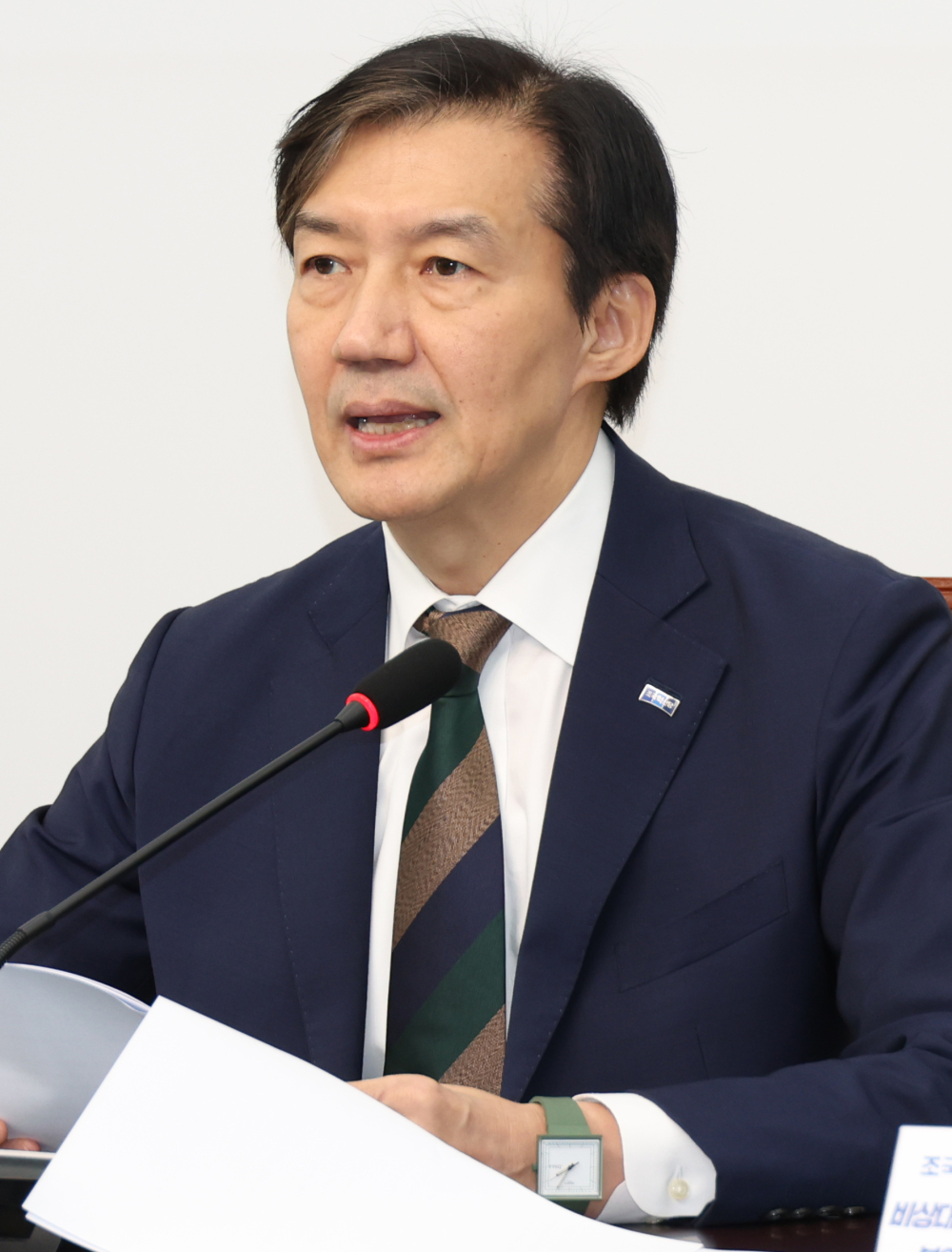 ▲조국 조국혁신당 비상대책위원장이 9일 서울 여의도 국회에서 비대위 기자간담회를 하고 있다.  (고이란 기자 photoeran@)