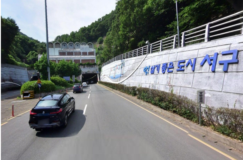 ▲구덕터널 서구에서 사상 학장방면  (사진제공=부산시청)