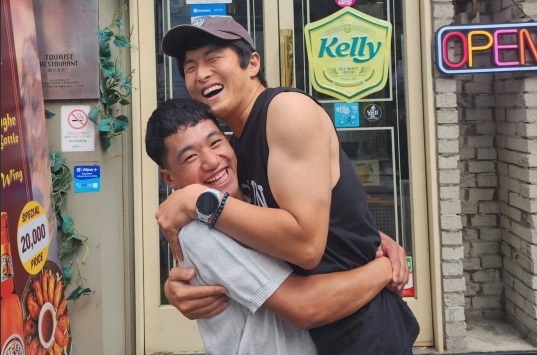 ▲네팔 소년 타망(왼), 기안84. (출처=기안84SNS)