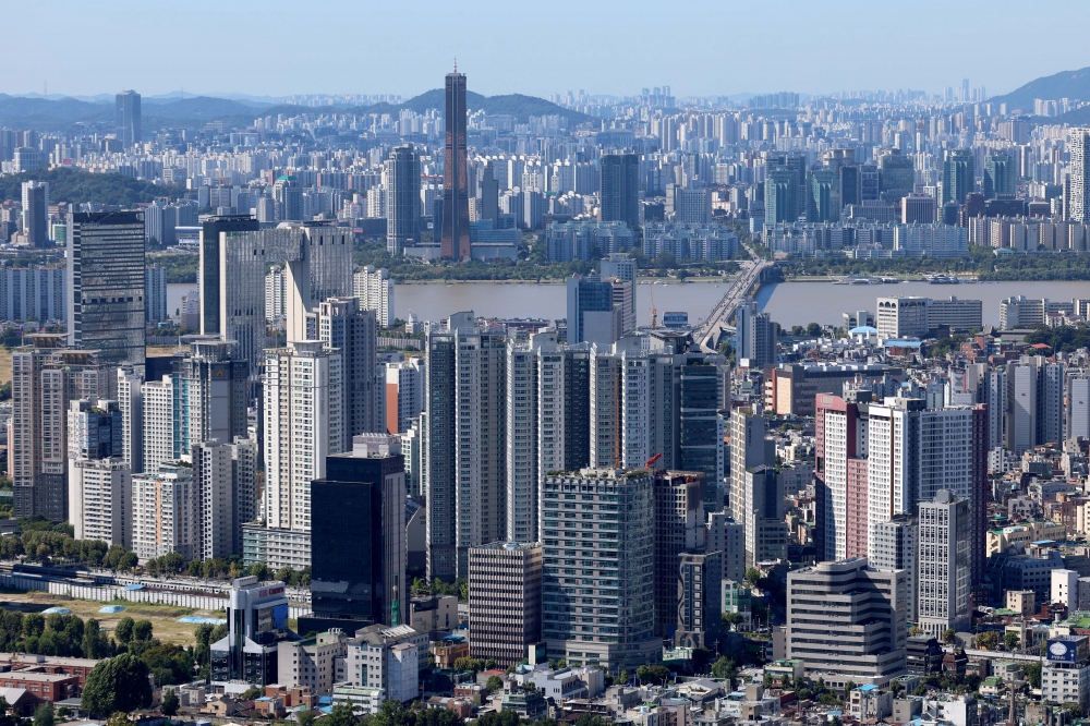▲서울 남산에서 바라본 아파트 모습. (이투데이DB)