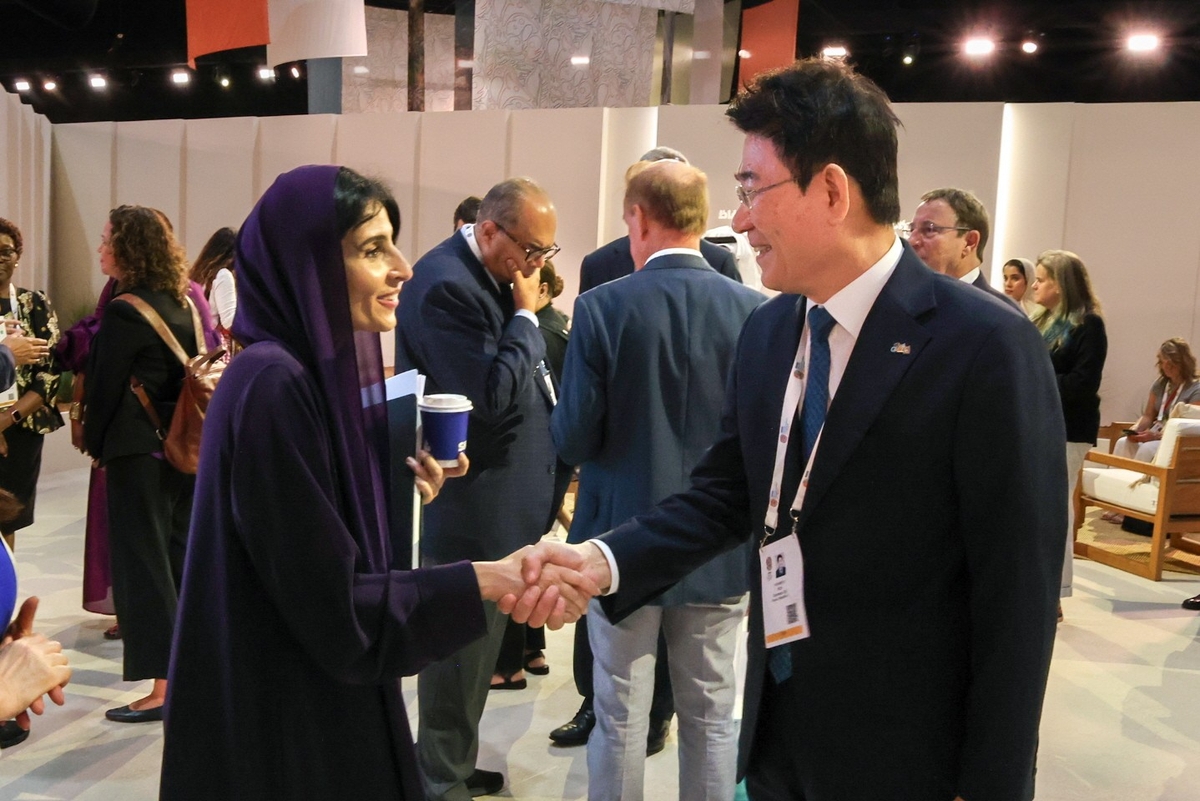 ▲세계자연보전총회에 참석한 노 관규 순천시장. (사진제공=순천시)