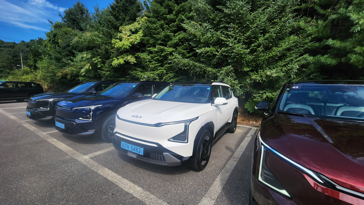 ▲기자가 탑승한 EV5. 김채빈 기자 chaebi@