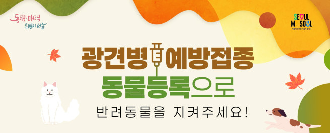 ▲서대문구, 광견병 예방접종 포스터. (자료제공=서대문구)