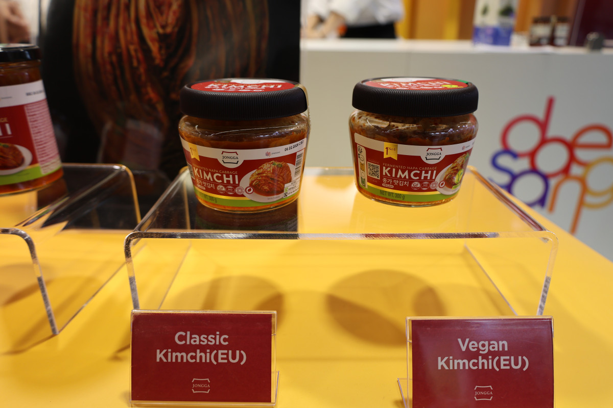 ▲아누가 부스에 전시된 종가 김치 제품들 (사진제공=대상)