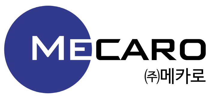 ▲전 세계 반도체 장비용 세라믹 시장 진출을 앞둔 15일, 국내 부품·소재 기업 메카로의 로고가 담긴 이미지가 소개되고 있다.