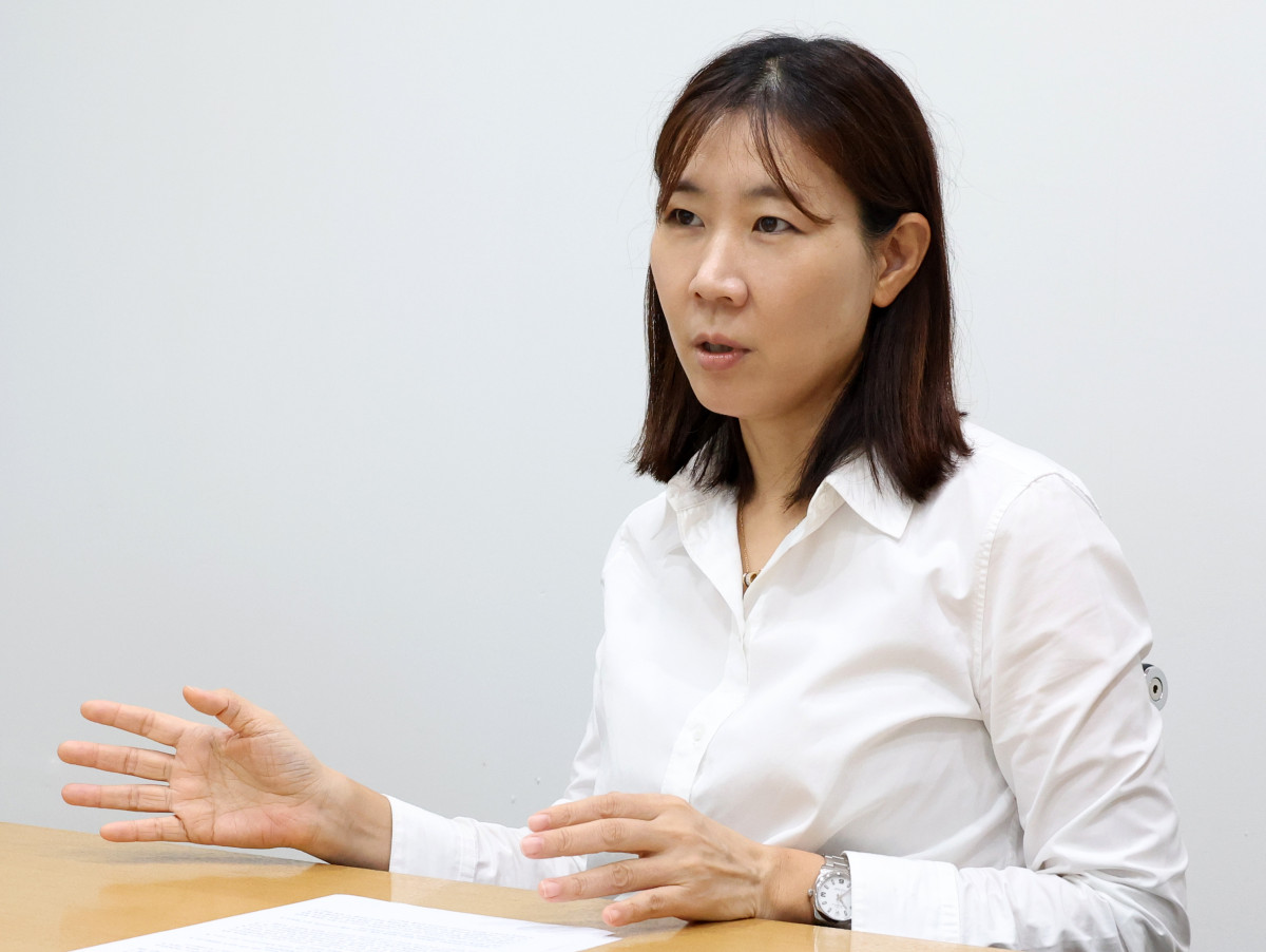 ▲강인혜 삼정KPMG IPO지원센터장이 지난달 16일 서울 강남구 역삼동에 위치한 사무실에서 이투데이와 인터뷰를 하고 있다. 고이란 기자 photoeran@