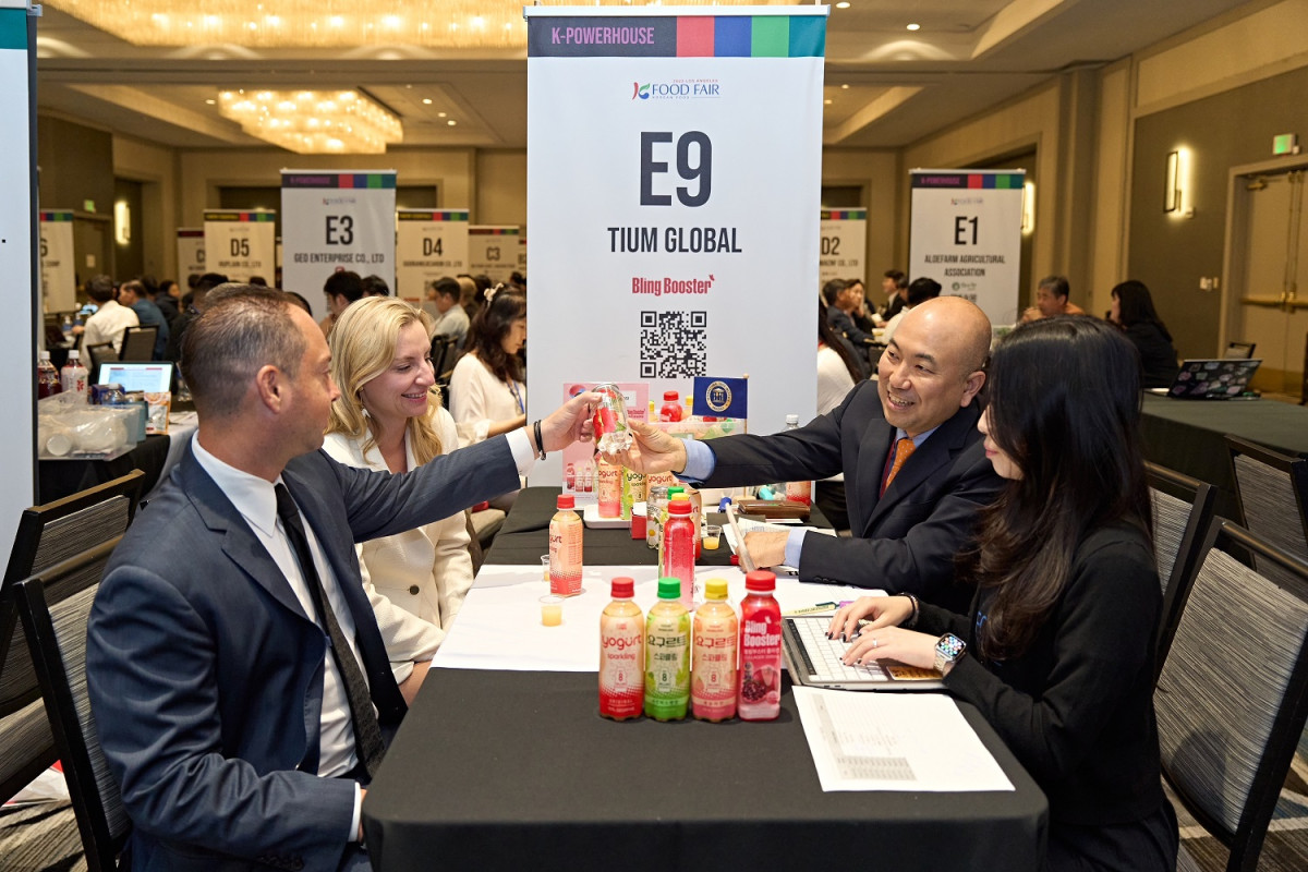 ▲미주 K-푸드 페어 B2B 행사장 전경 (사진제공=한국농수산식품유통공사산)