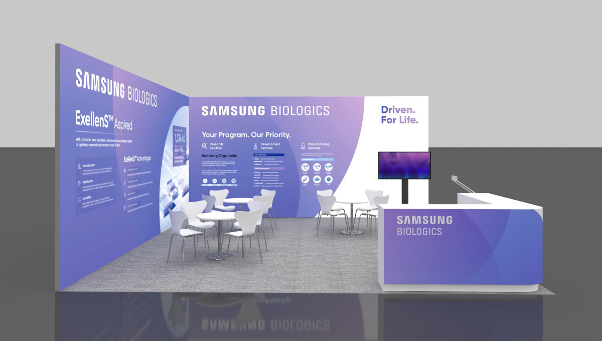 ▲ 바이오플러스-인터펙스 코리아 2025 삼성바이오로직스 부스 이미지. (사진제공=삼성바이오로직스)