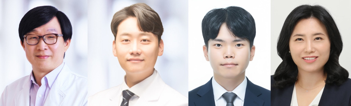 ▲(왼쪽부터) 김붕년 서울대병원 소아정신과 교수, 김영곤 서울대병원 융합의학과 교수, 김동영 연구원, 도례미 연구교수  (서울대병원)