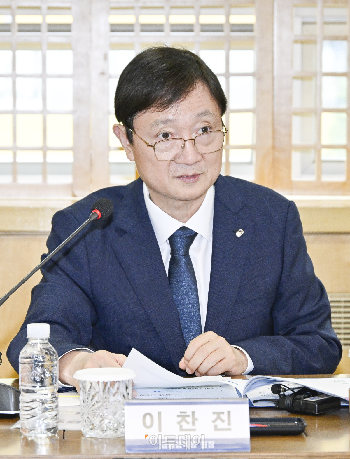 ▲이찬진 금융감독원장이 14일 서울 서대문구 한국공인회계사회에서 열린 금융감독원장-회계법인 CEO 간담회에서 모두발언을 하고 있다. 조현호 기자 hyunho@