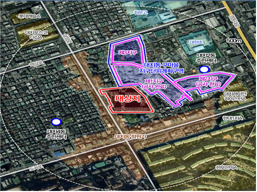 ▲대치현대아파트 위치도 (서울시)