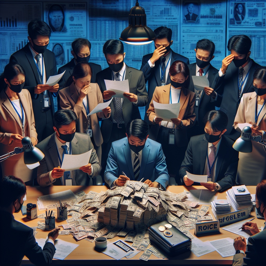 ▲탈세자들의 은닉자산을 찾아내는 공무원의 드라마틱한 장면을 묘사한 이미지 (김재학 기자·오픈AI 달리)