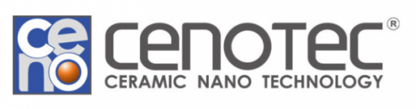 ▲세라믹 비드 원재료 재활용 기술을 개발한 쎄노텍의 로고가 20일 현대적인 그래픽으로 표현돼 있다.