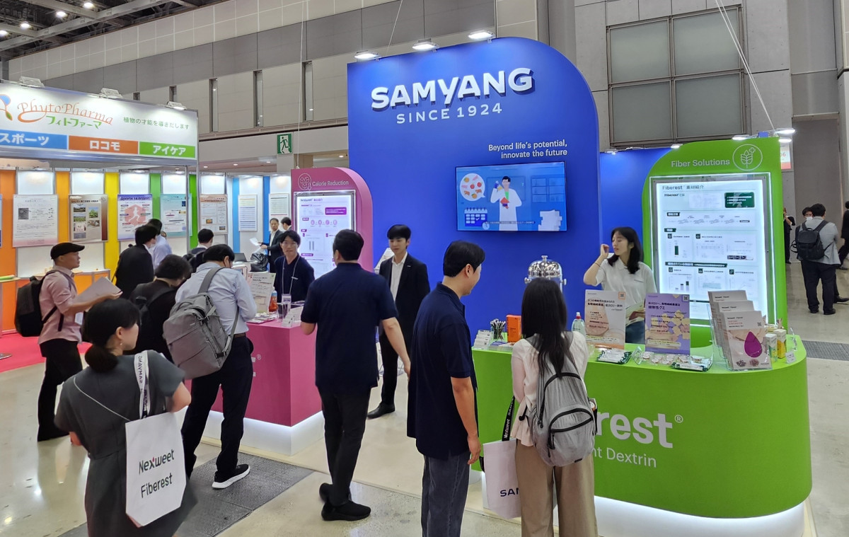 ▲일본 도쿄에서 열린 ‘HI 재 2025’에 참가한 삼양사의 부스. (사진제공=삼양사)